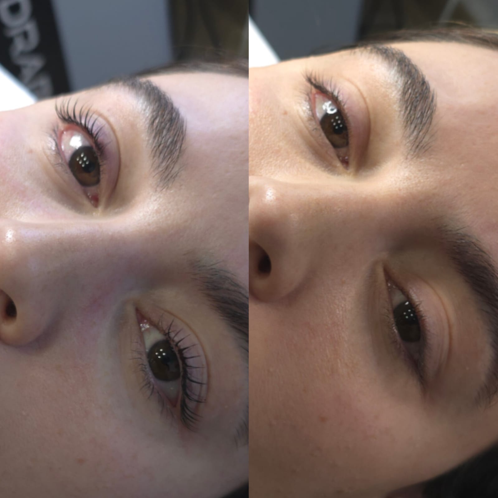 Resultado de lifting de pestañas + tinte en SkinCenter — efecto natural sin extensiones